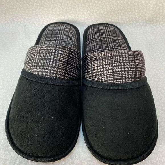 GOLDTOE Men's Size Small (7) Black Memory Foam Slippers. - Picture 2 of 7